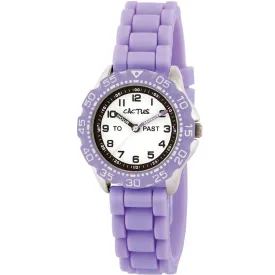 Cactus CAC148M09 Purple Time Teacher Kids Watch