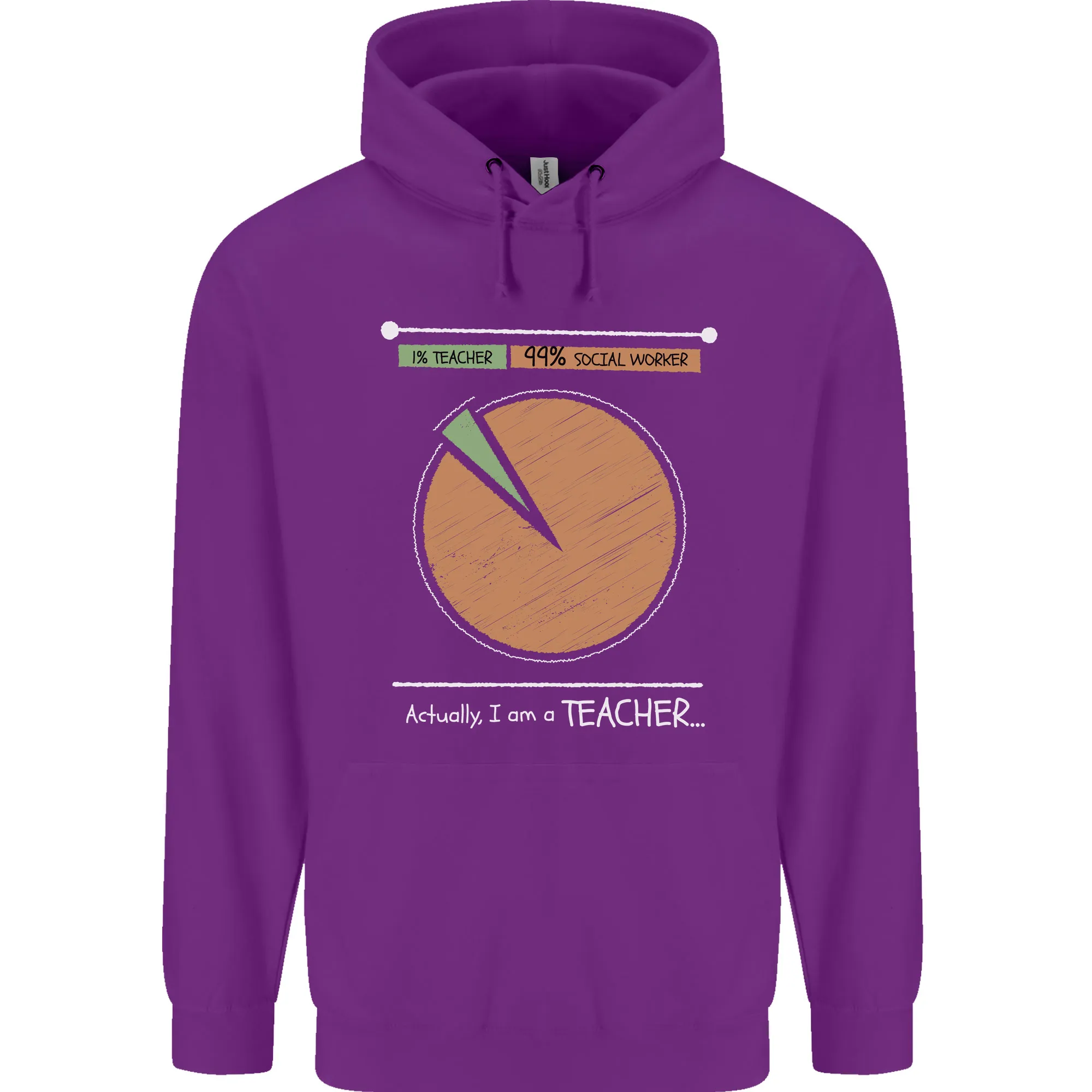 1% Teacher 99% Social Worker Teaching Childrens Kids Hoodie