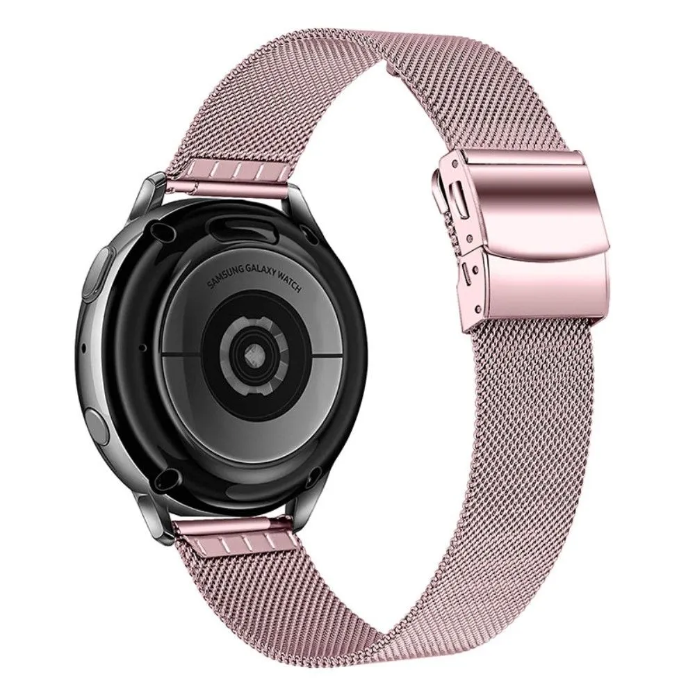 20mm Amazfit GTS milanese stainless steel watch strap - Rose Pink