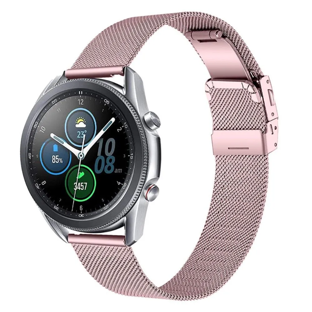 20mm Amazfit GTS milanese stainless steel watch strap - Rose Pink