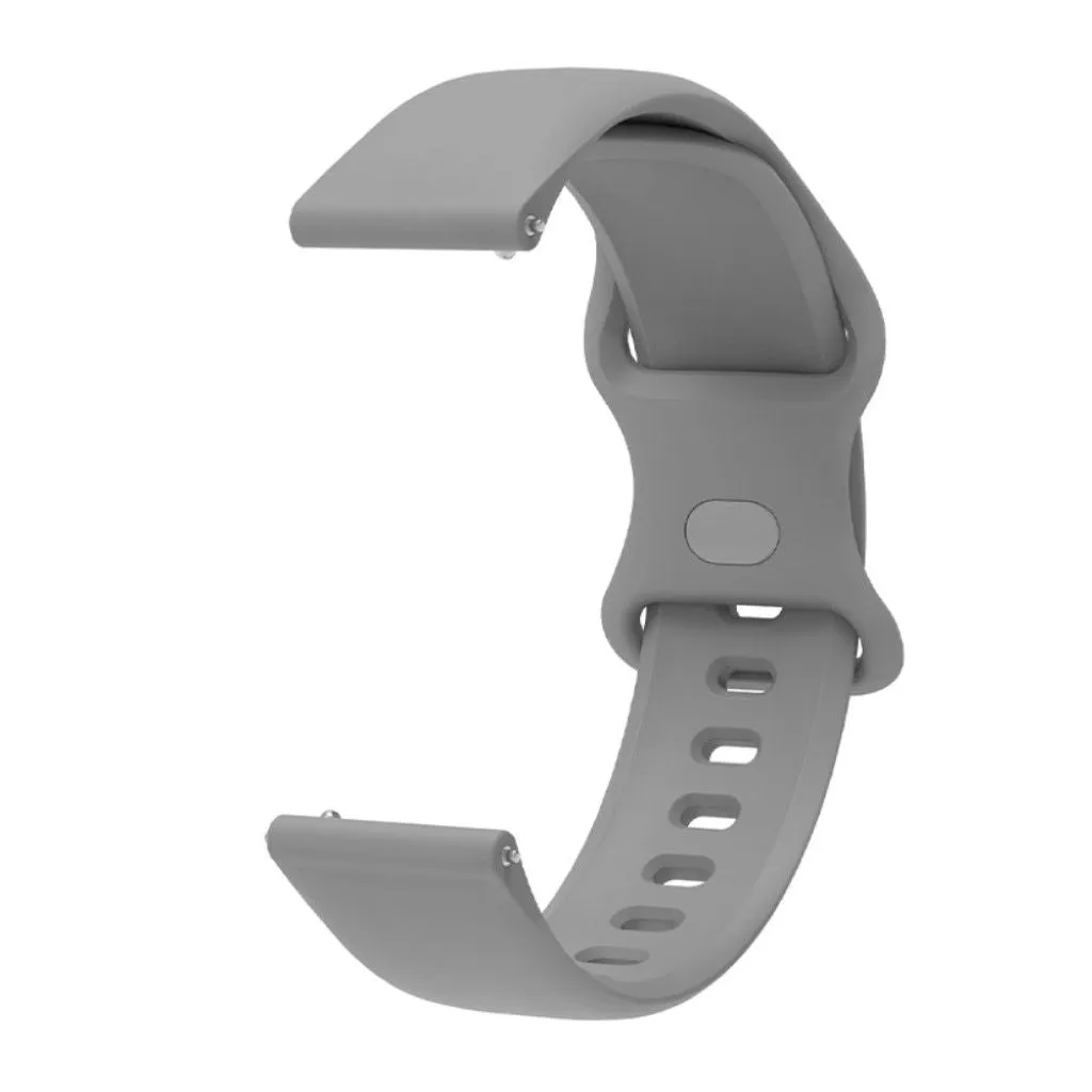 20mm Universal comfortable silicone watch strap - Grey