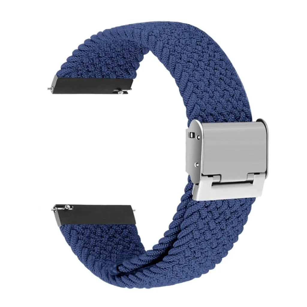 20mm Universal elastic nylon watch strap - Dark Blue