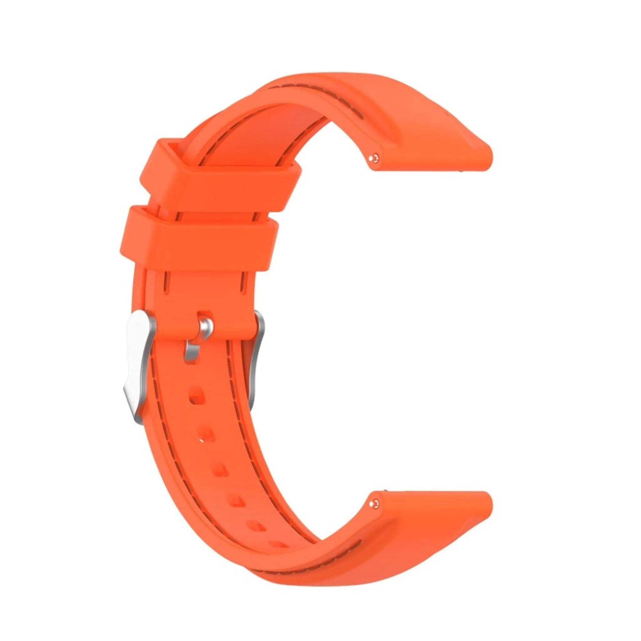 20mm Universal unique silicone watch band - Orange