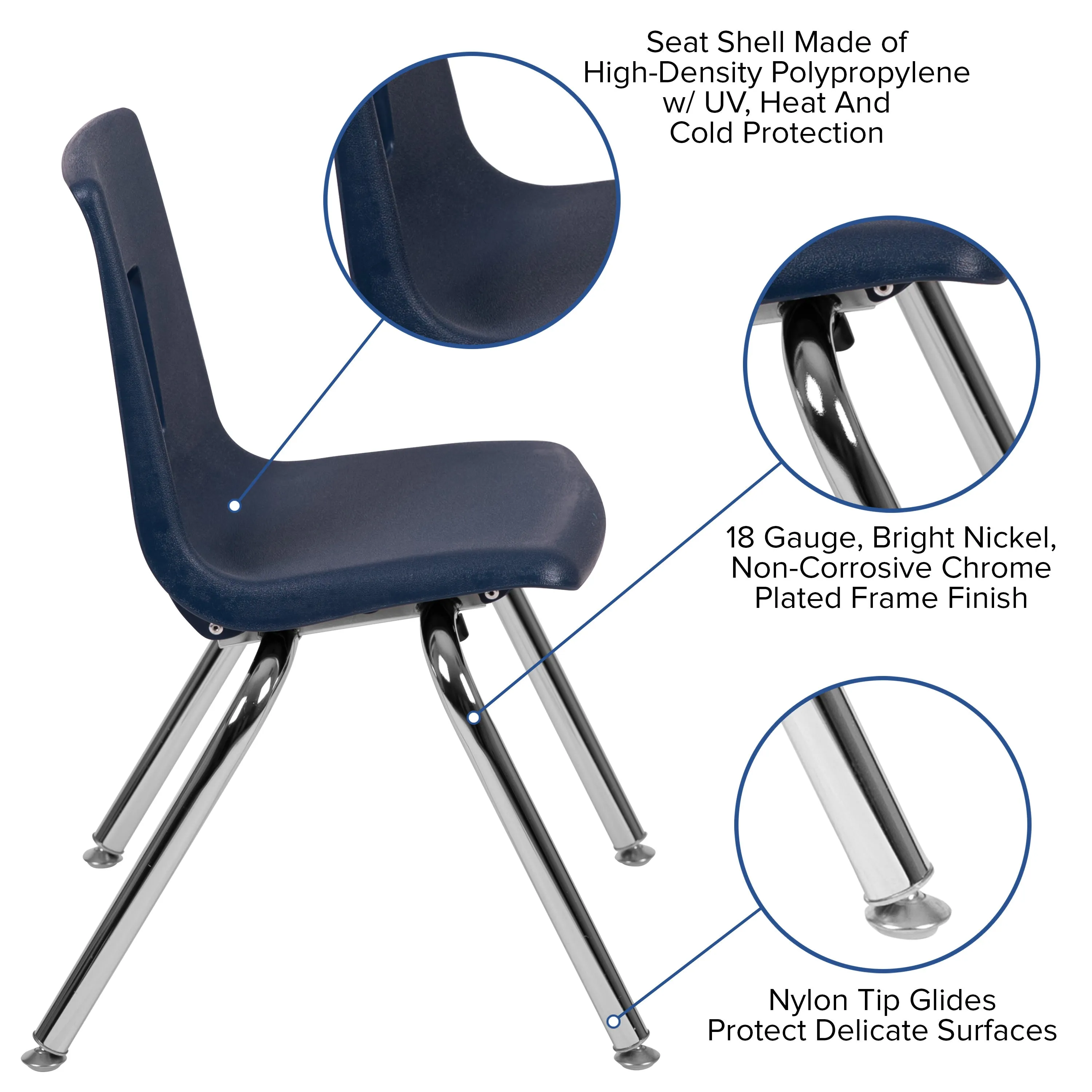 Advantage Student Stack School Chair - 14-inch