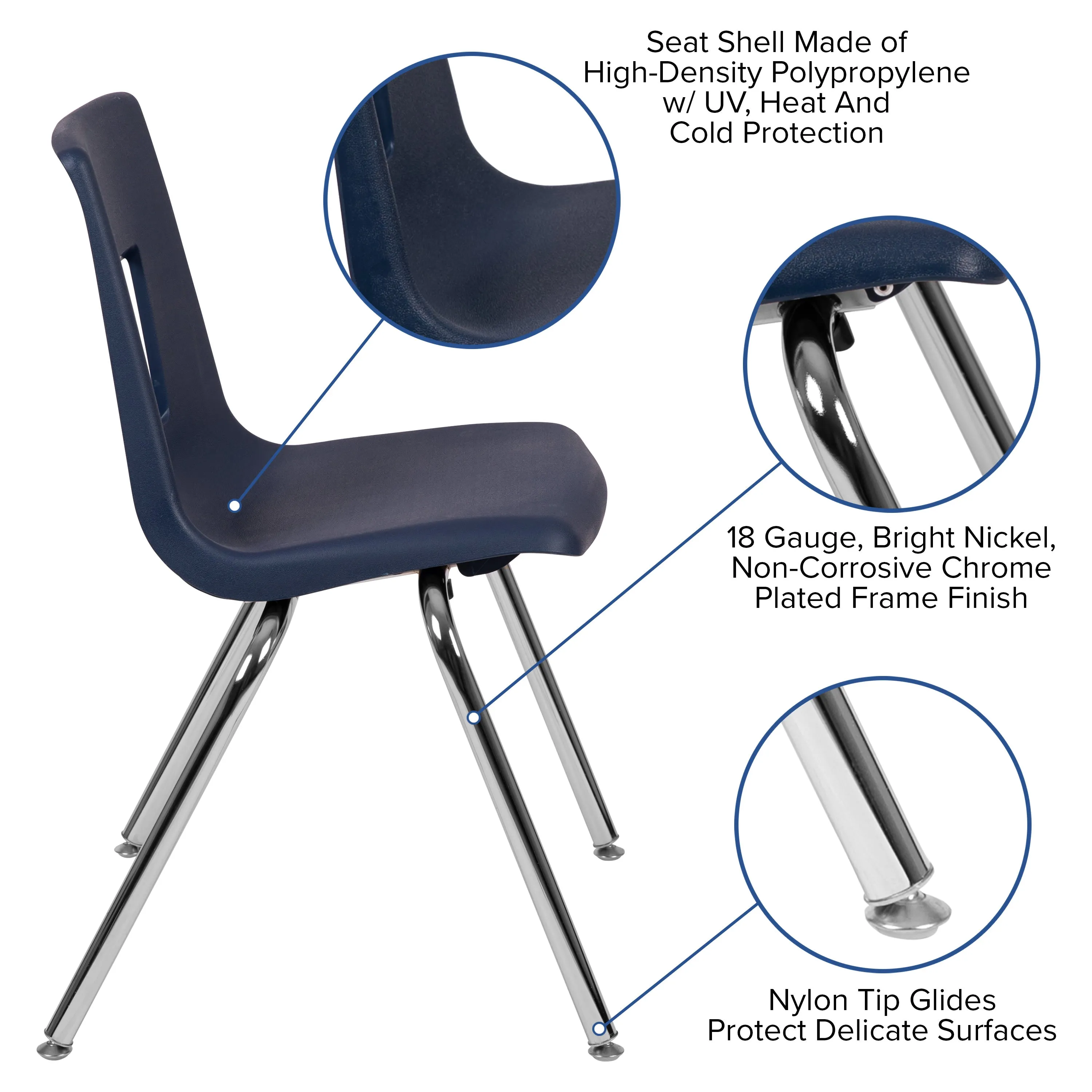 Advantage Student Stack School Chair - 18-inch