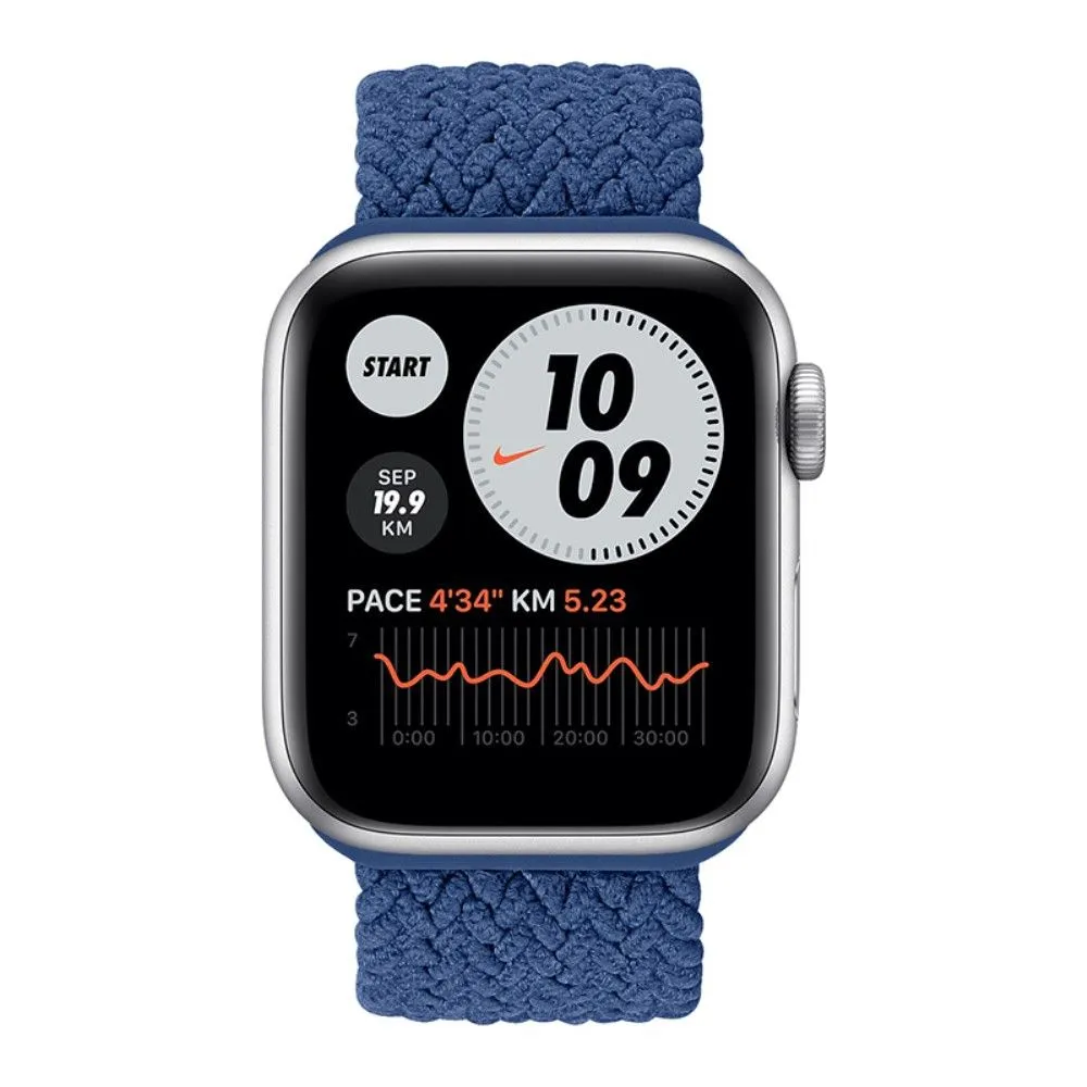 Apple Watch (41mm) elastic watch strap - Blue / Size: M