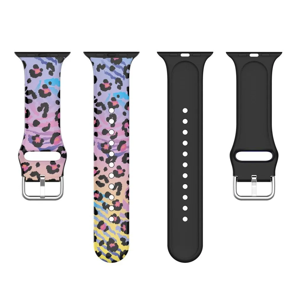 Apple Watch (41mm) IML colorful pattern silicone watch strap - Beast