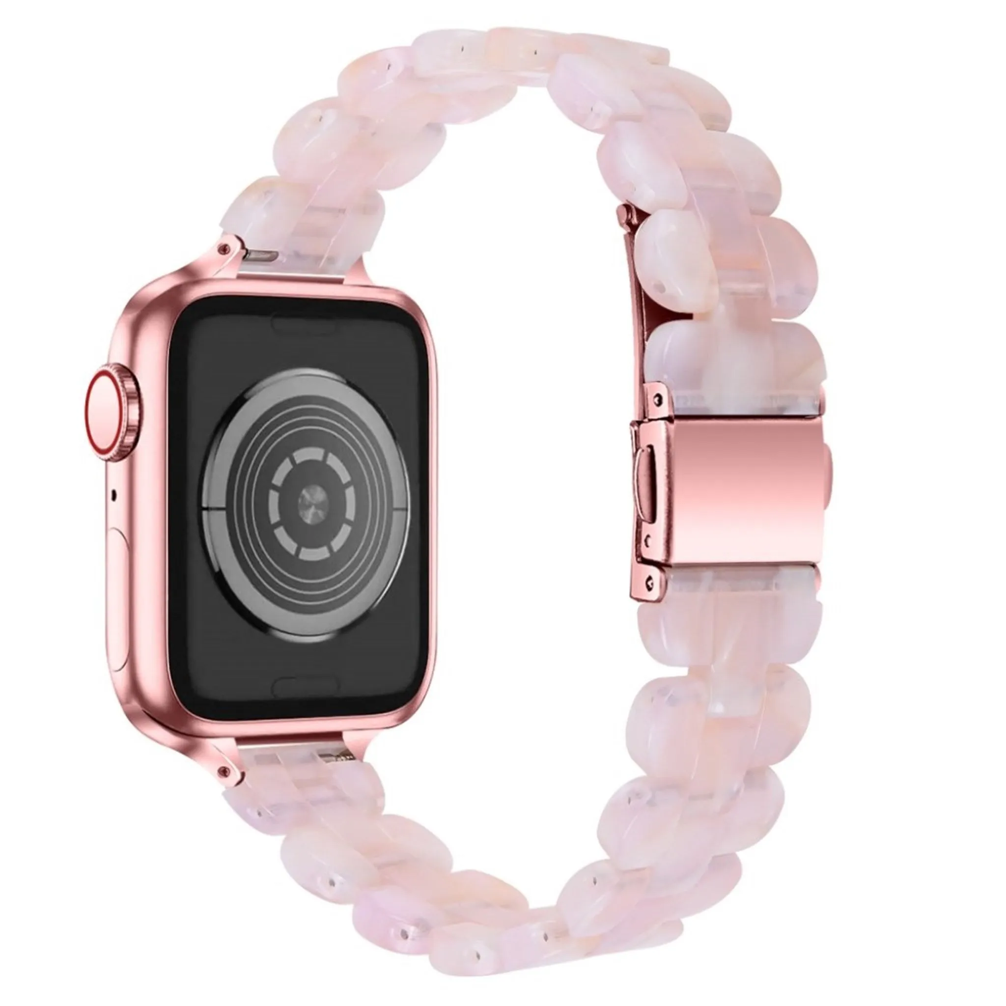 Apple Watch 44mm stylish resin watch strap - Pink