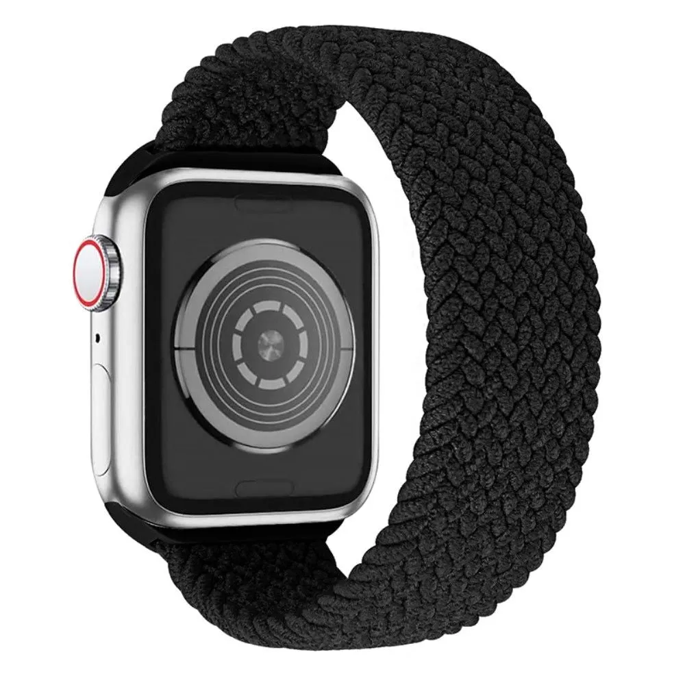 Apple Watch (45mm) elastic watch strap - Black / Size: L