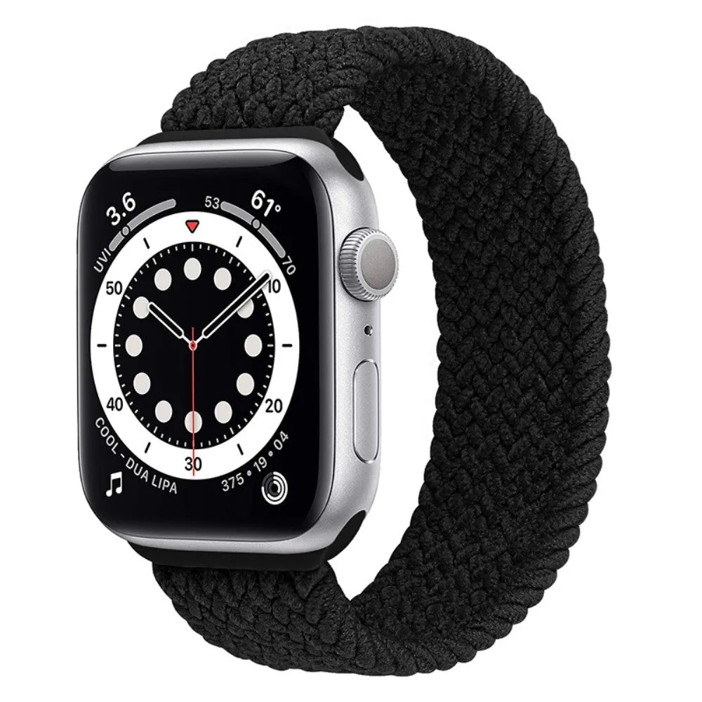 Apple Watch (45mm) elastic watch strap - Black / Size: L