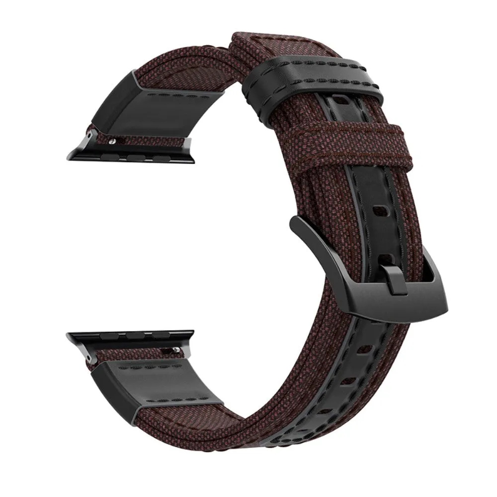 Apple Watch (45mm) nylon stylish watch strap - Coffee