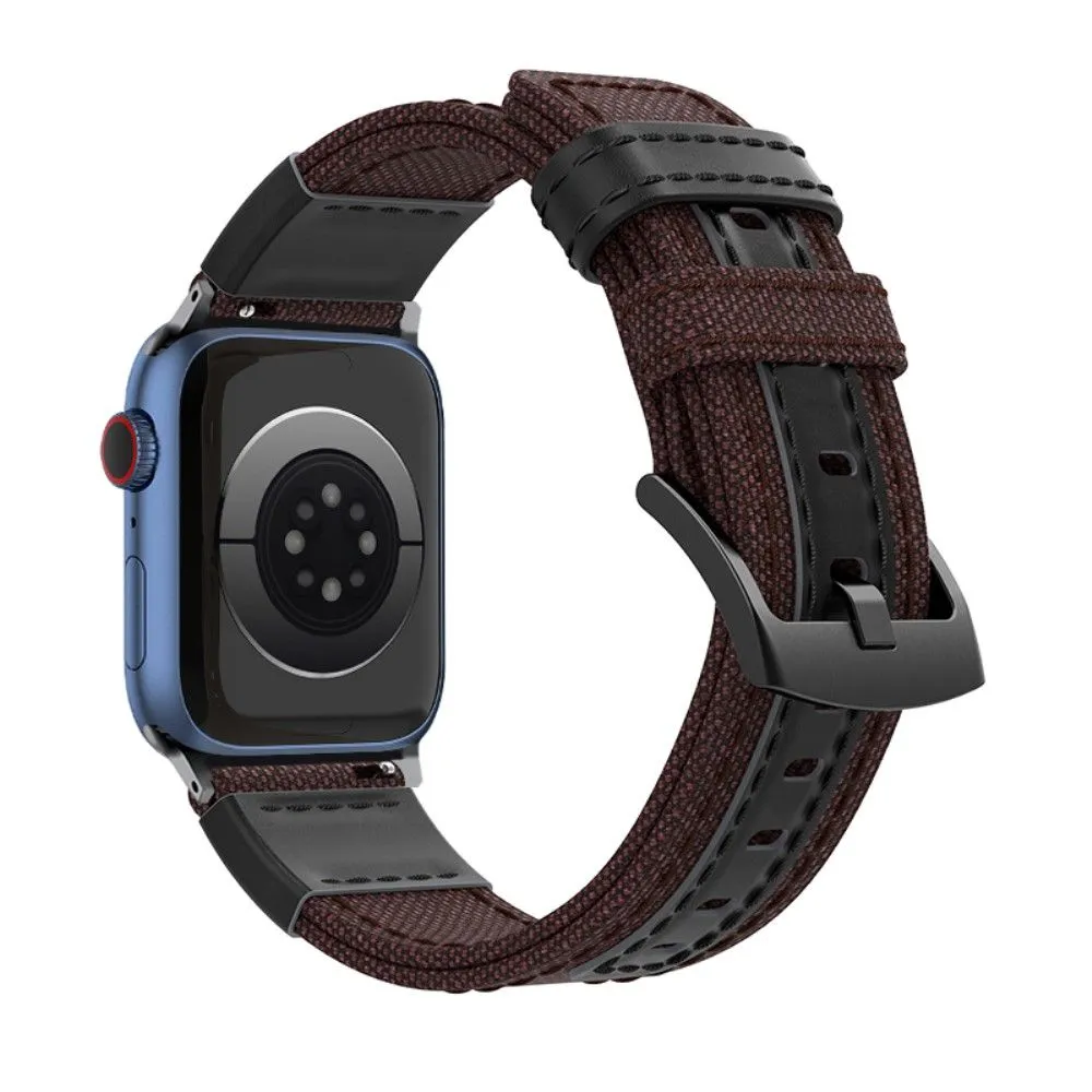 Apple Watch (45mm) nylon stylish watch strap - Coffee