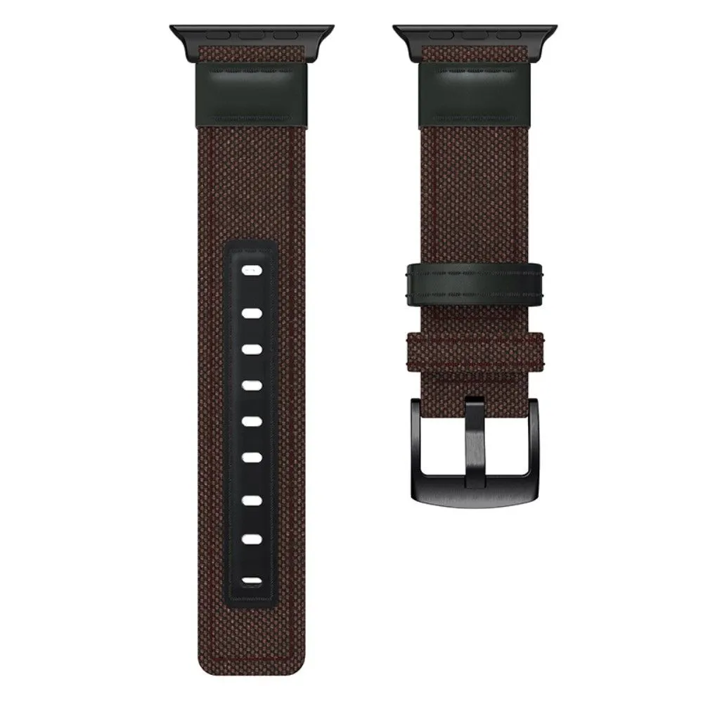 Apple Watch (45mm) nylon stylish watch strap - Coffee