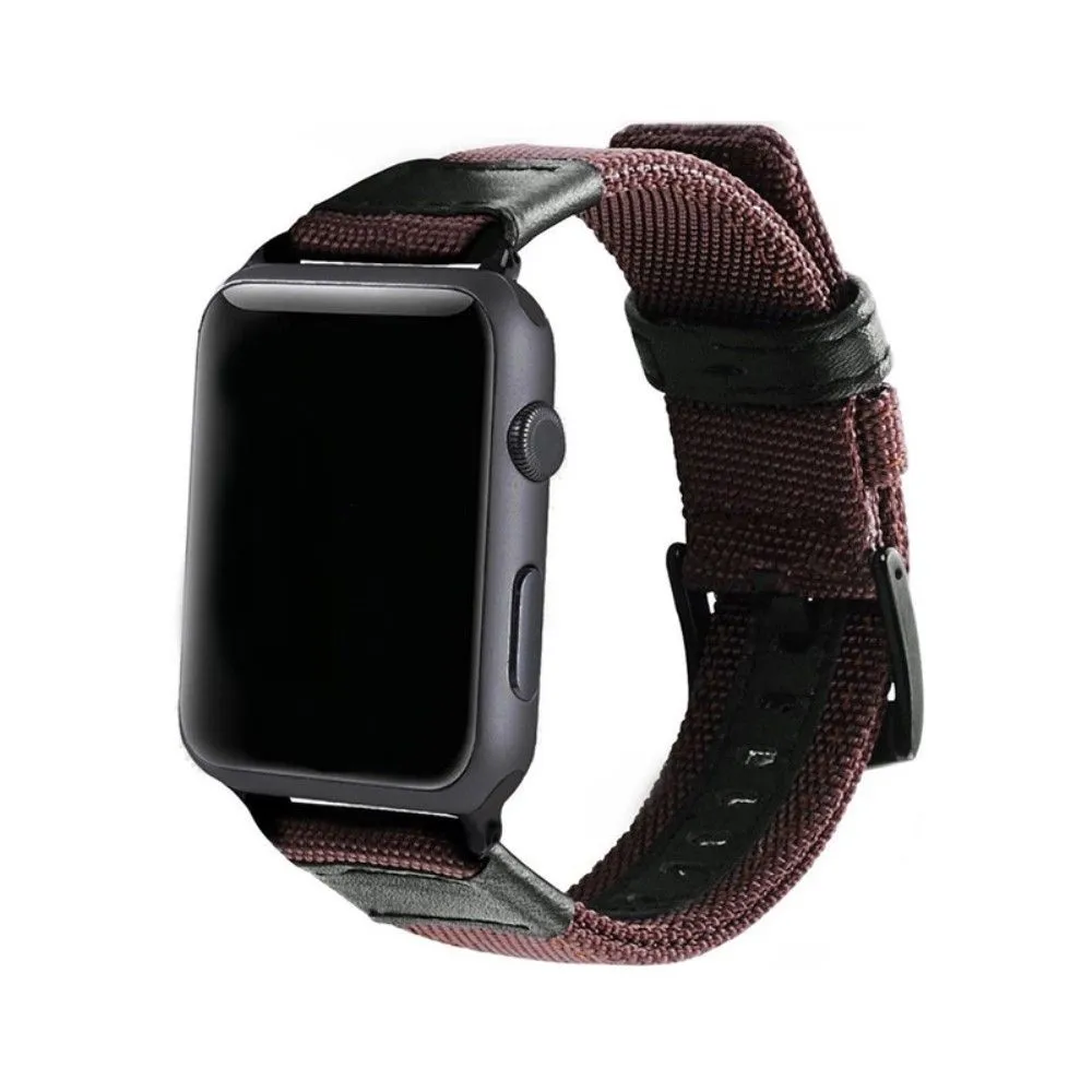 Apple Watch (45mm) nylon stylish watch strap - Coffee