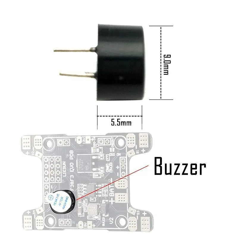 BetaFPV 5V Buzzer for FPV racing Drone (9 x 5.5mm 6 PCS and 12 x 9.5mm 6 PCS)