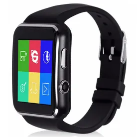 Bluetooth Smart Watch Xl06  Curved Screen With Alarm Clock Camera SIM TF Card