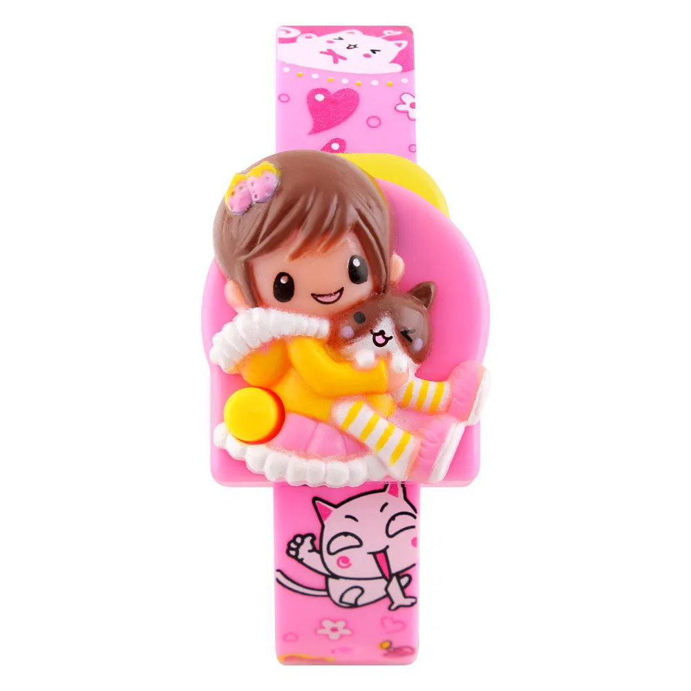 Cartoon children's toy cat student watch W2312840