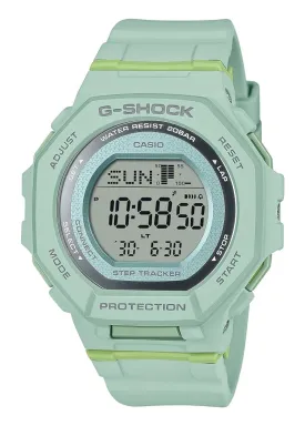 CASIO G-SHOCK G-SQUAD DIGITAL STEP TRACKER MID SIZE GREEN GMDB300-3D