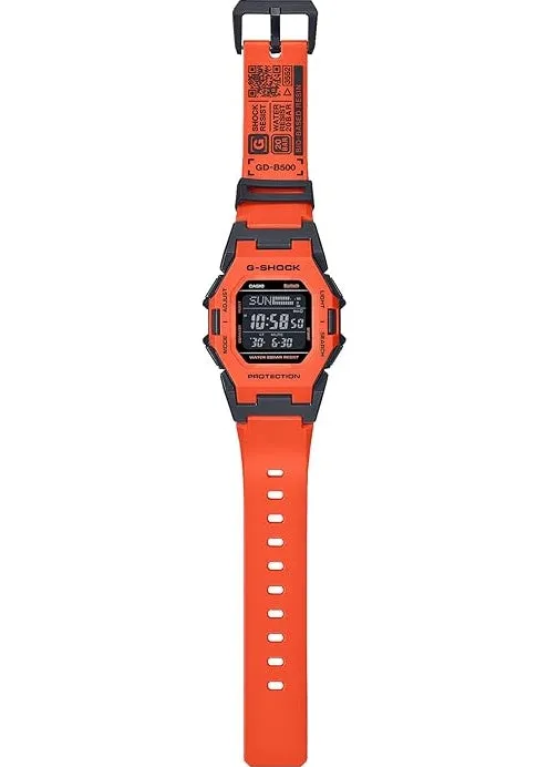 CASIO G-SHOCK SPORTS DIGITAL BLUETOOTH STEPTRACKER ORANGE GDB500FL-4D