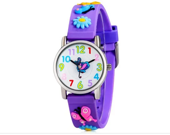 Children cartoon silicone watch