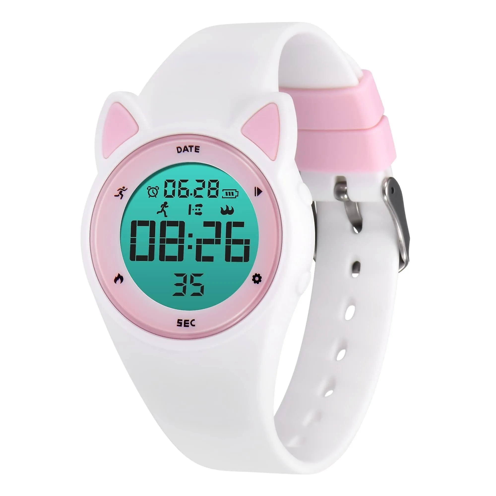 Children Digital Watch Kids Waterproof Sports Watches Fitness Tracker With Pedometer