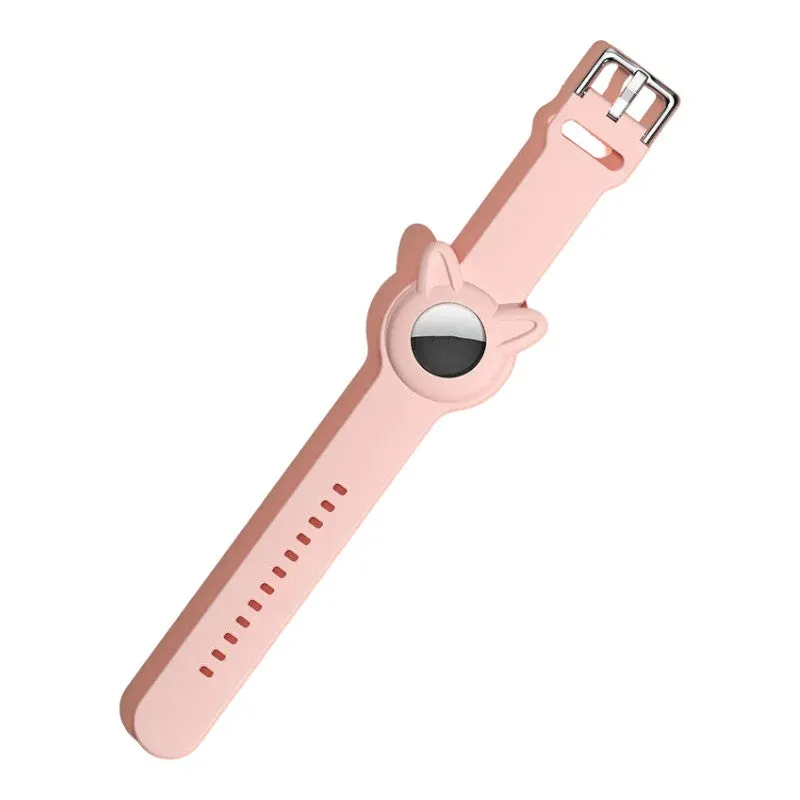 Childrens Apple AirTag Silicone Watch Strap - Bunny Style