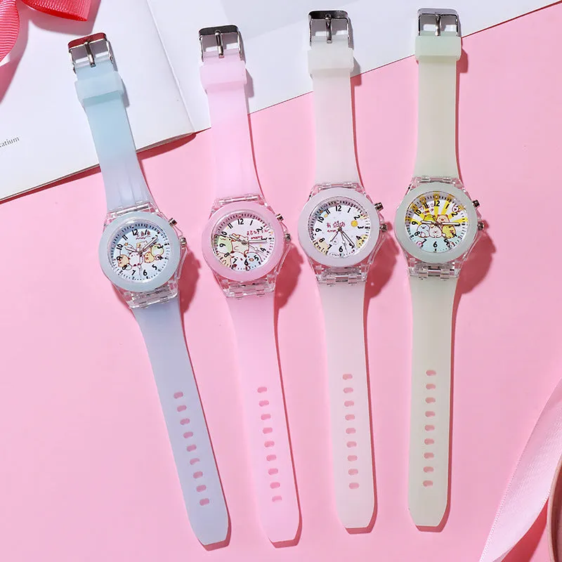 Corner Biological Watch Luminous Glow LED Watch Primary School Student Watch