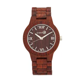 Earth Wood Bighorn Bracelet Watch - Red