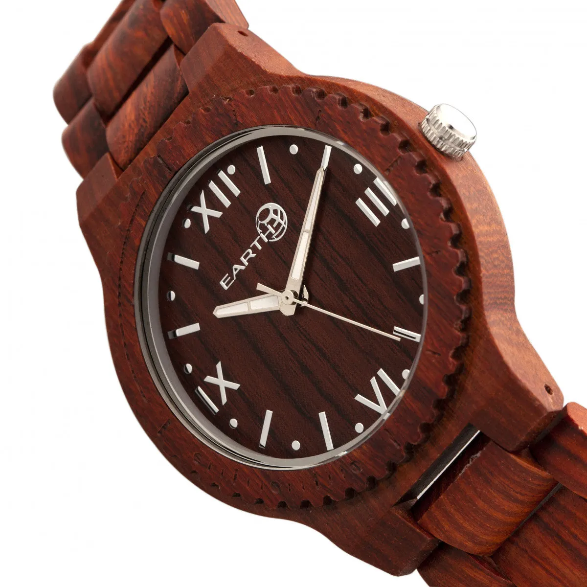 Earth Wood Bighorn Bracelet Watch - Red