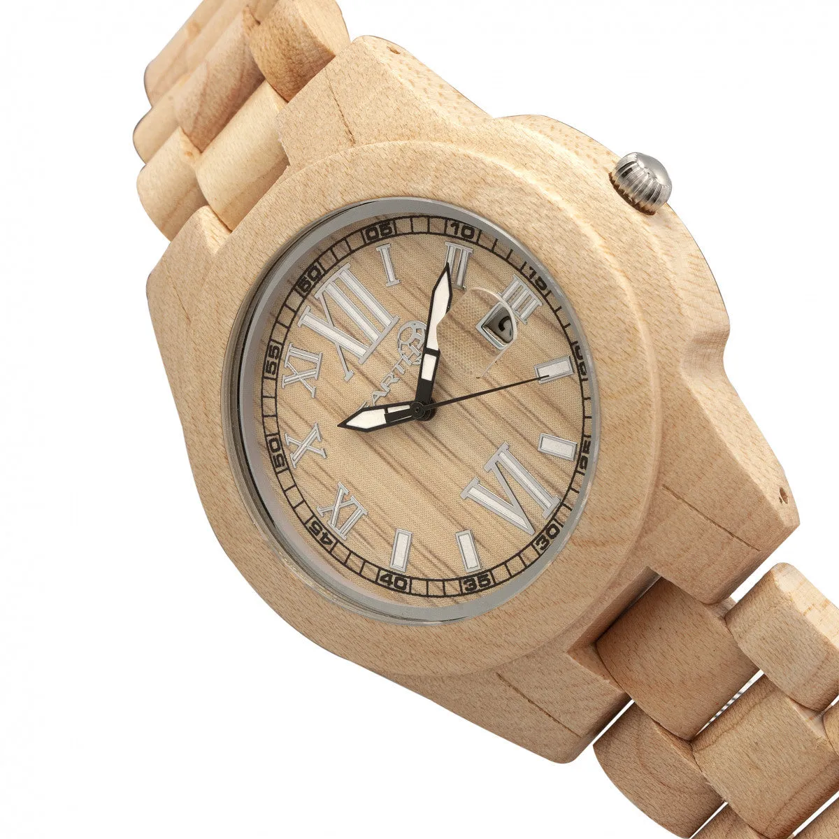 Earth Wood Heartwood Bracelet Watch w/Date