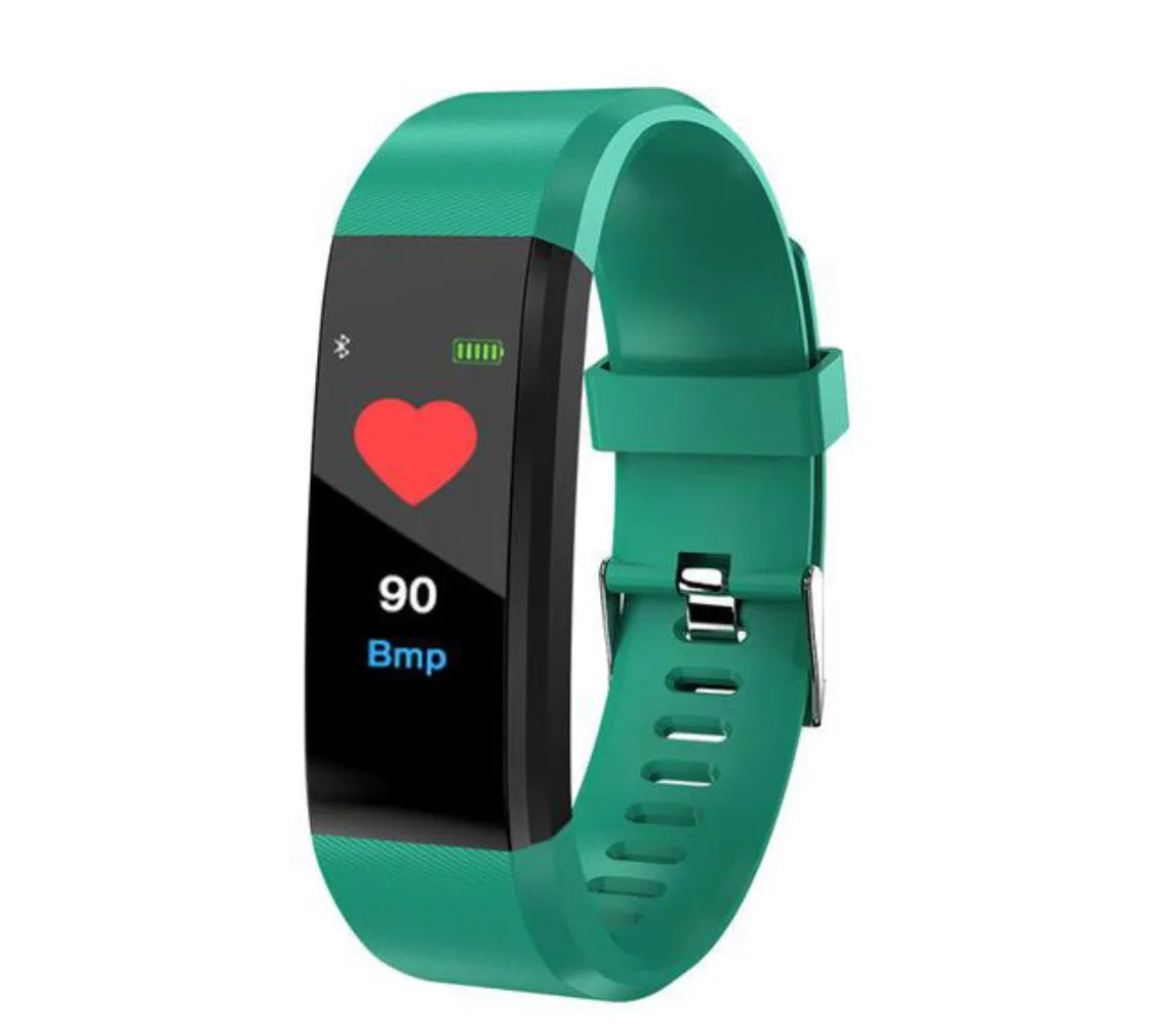 Fitness Tracker With Heart Rate Monitor Smart Watch Bracelet Waterproof