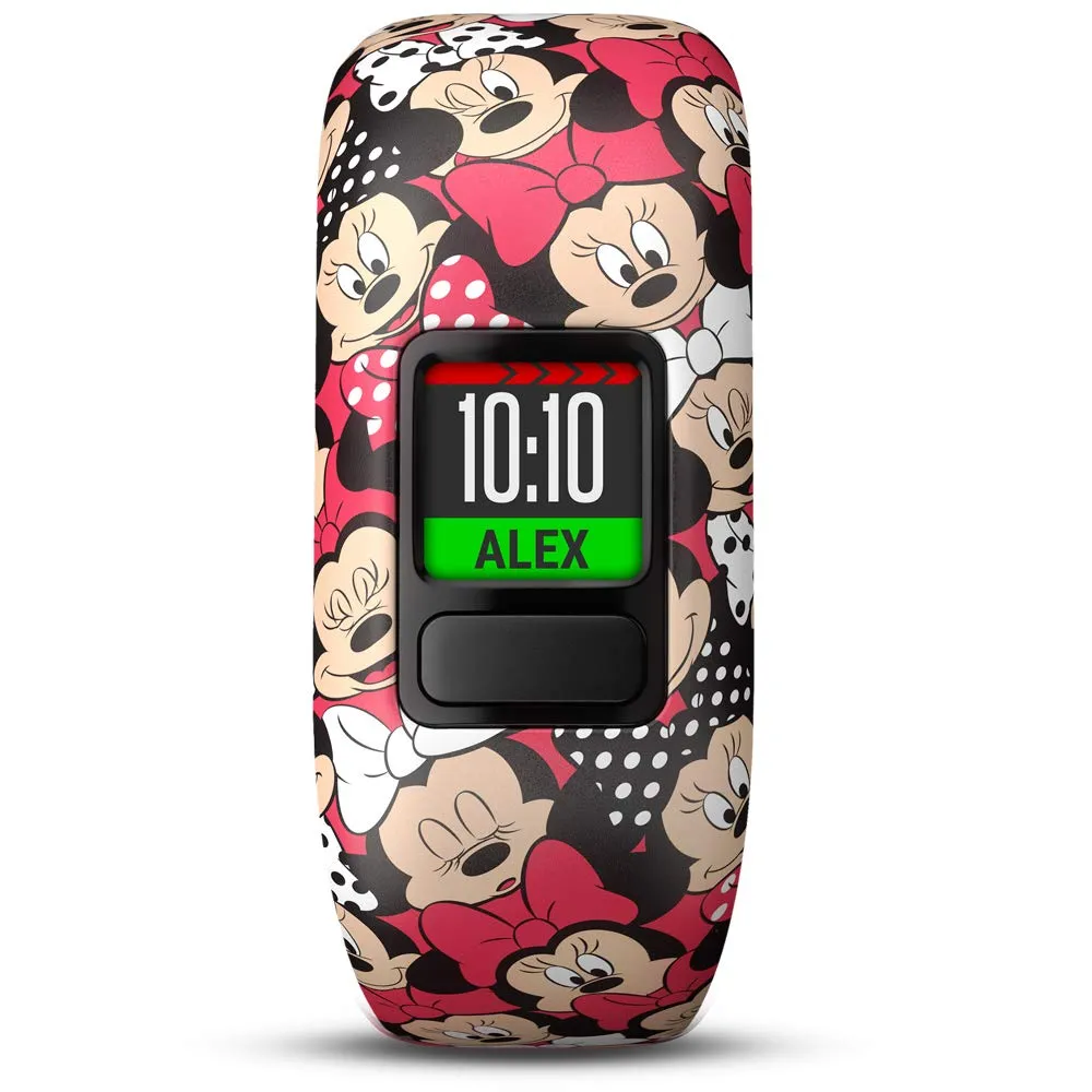 Garmin Vivofit Jr 2 with Two Stretchy Bands (Minnie Mouse & Black)