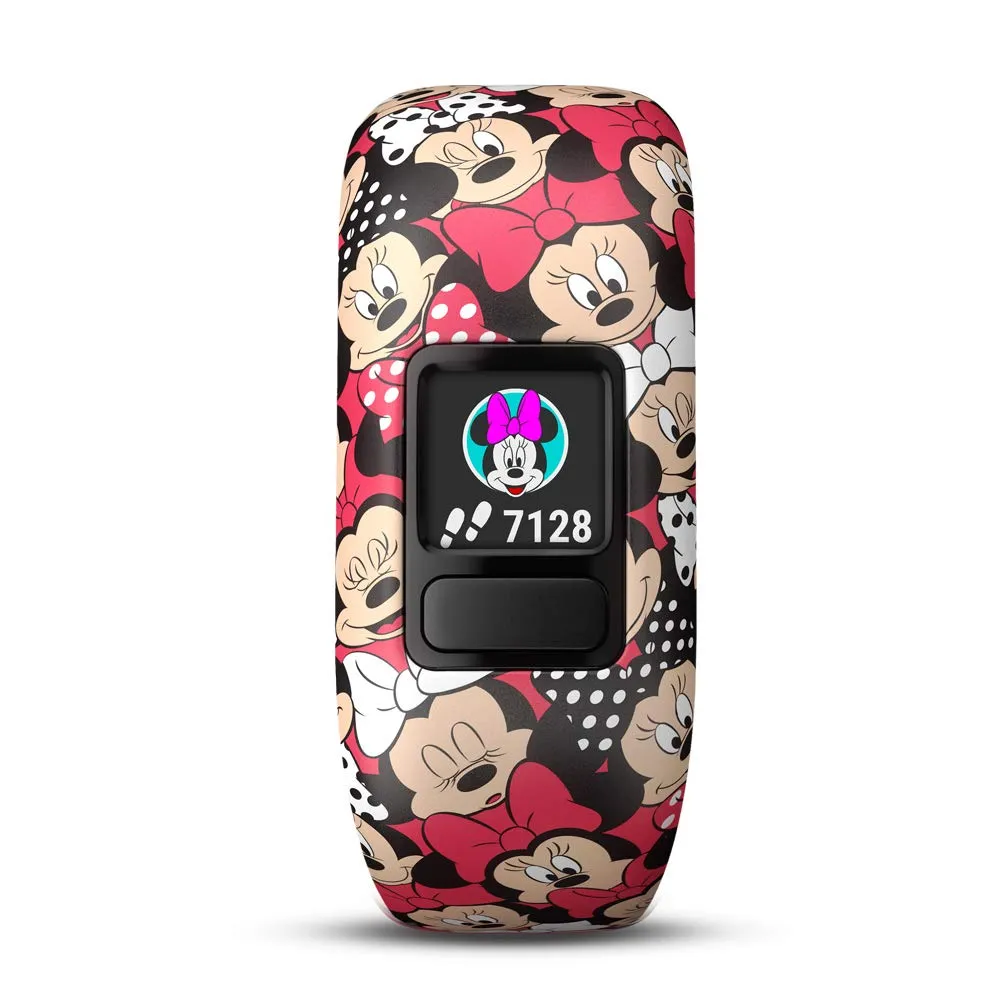 Garmin Vivofit Jr 2 with Two Stretchy Bands (Minnie Mouse & Black)