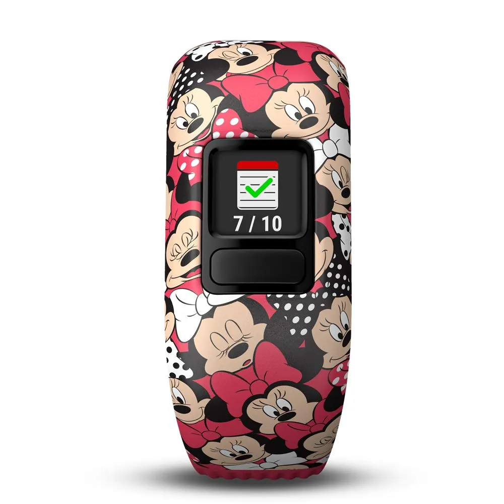 Garmin Vivofit Jr 2 with Two Stretchy Bands (Minnie Mouse & Black)