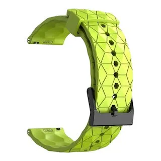 Garmin Vivomove HR & HR Sports compatible Silicone Football Pattern Watch Straps