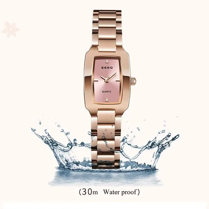 GeoChic 32.6MM Square-Faced Waterproof Student Watch