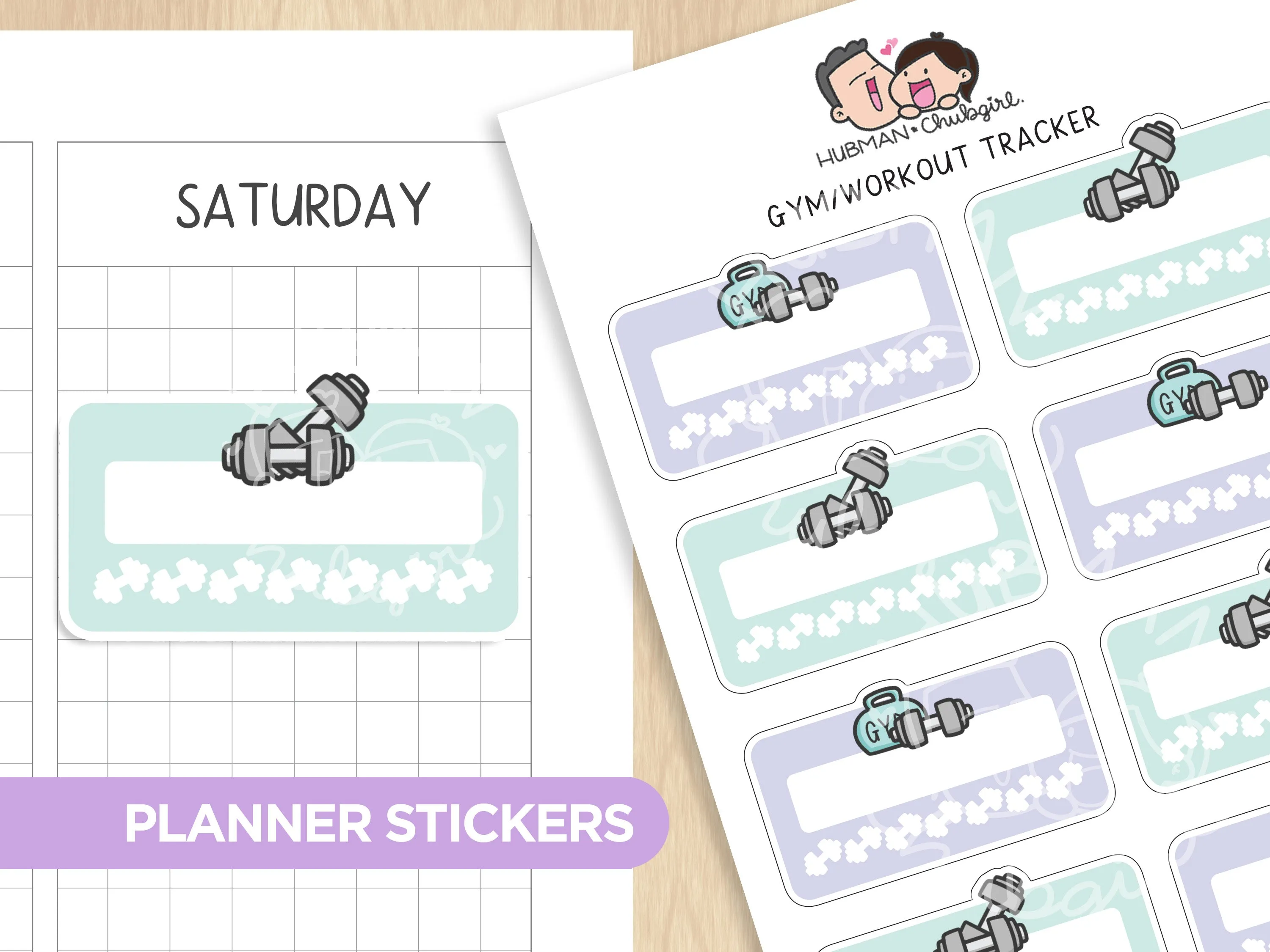 Gym Tracker Planner Stickers