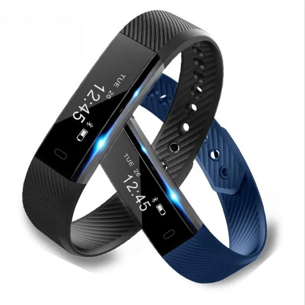 ID115 Fitness Tracker Smart Bracelet Step Counter Activity Monitor Wristband for Android IOS