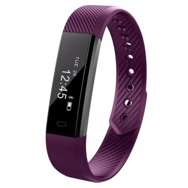 ID115 Fitness Tracker Smart Bracelet Step Counter Activity Monitor Wristband for Android IOS