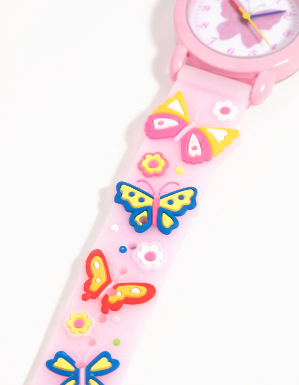 Kids Pink Butterfly Watch