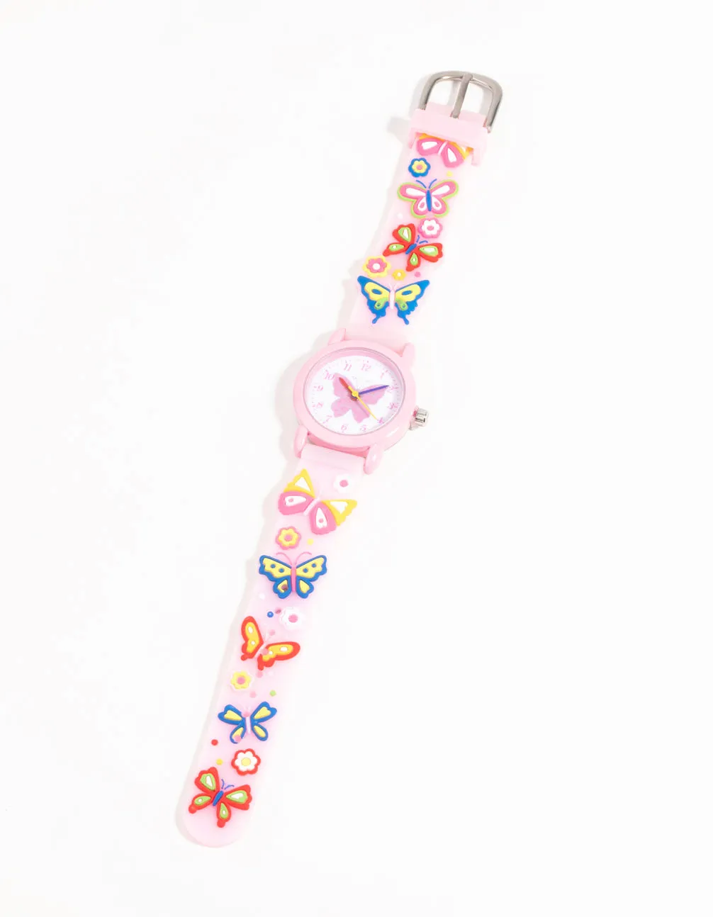 Kids Pink Butterfly Watch