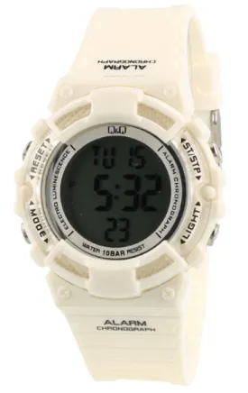 Kids White Digital Q&Q Watch