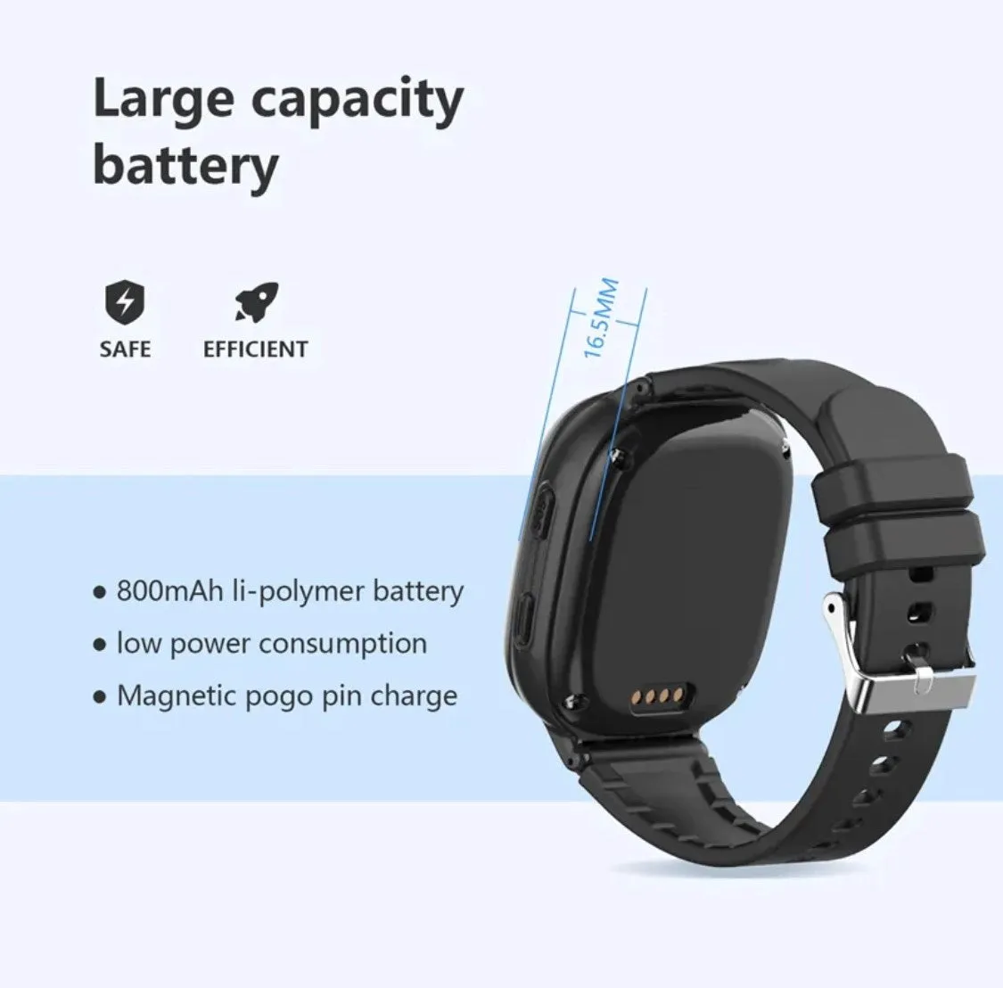 LT 12 Kids Smart Watch Black