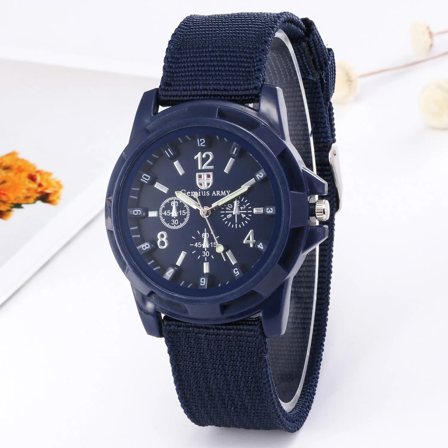 Luminous Men's Watch Men's Watch Woven Belt Student Watch Quartz Watch