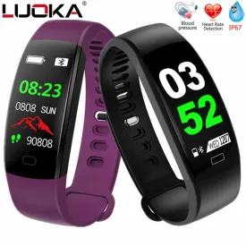 LUOKA F64 Smart Bracelet Fitness Tracker Wristband Blood Pressure Heart Rate Monitor With Pedometer Bracelet For Android IOS