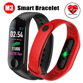 M3 Smart Band Sport Bracelet Blood Pressure & Heart Rate Monitor Smart Band Colorful Touch Screen Wristband Fitness Tracker