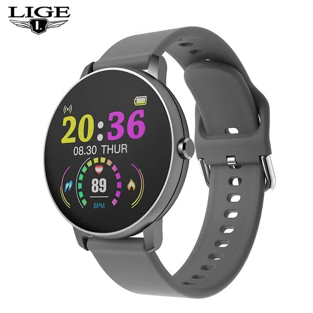 New fashion Fitness Smartwatch sports Waterproof For iPhone/Android men women Heart rate Blood pressure tracker