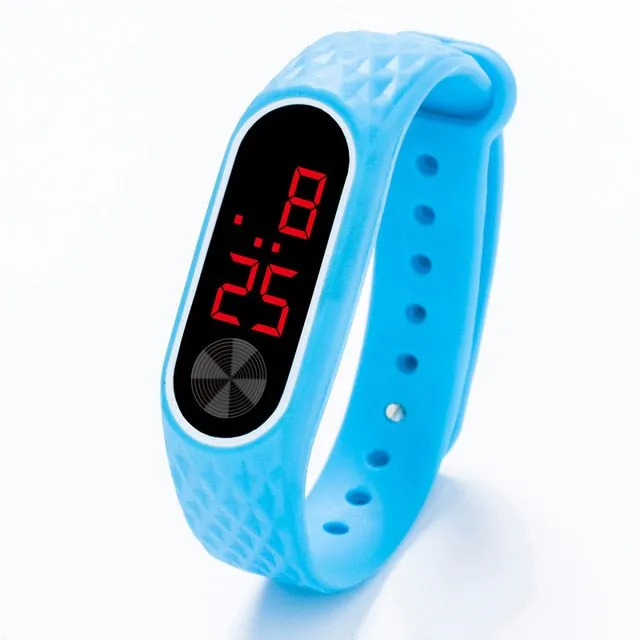 New Led Digital Wrist Electronic Date Clock Child Watches