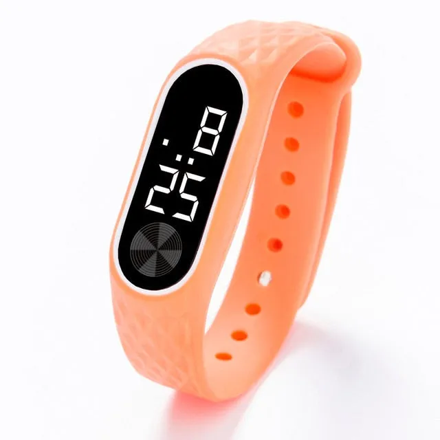 New Led Digital Wrist Electronic Date Clock Child Watches