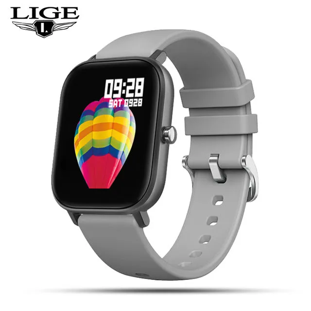 New smartwatch women men Waterproof sport for iPhone Android smartwatch Information reminder Heart rate Fitness tracker